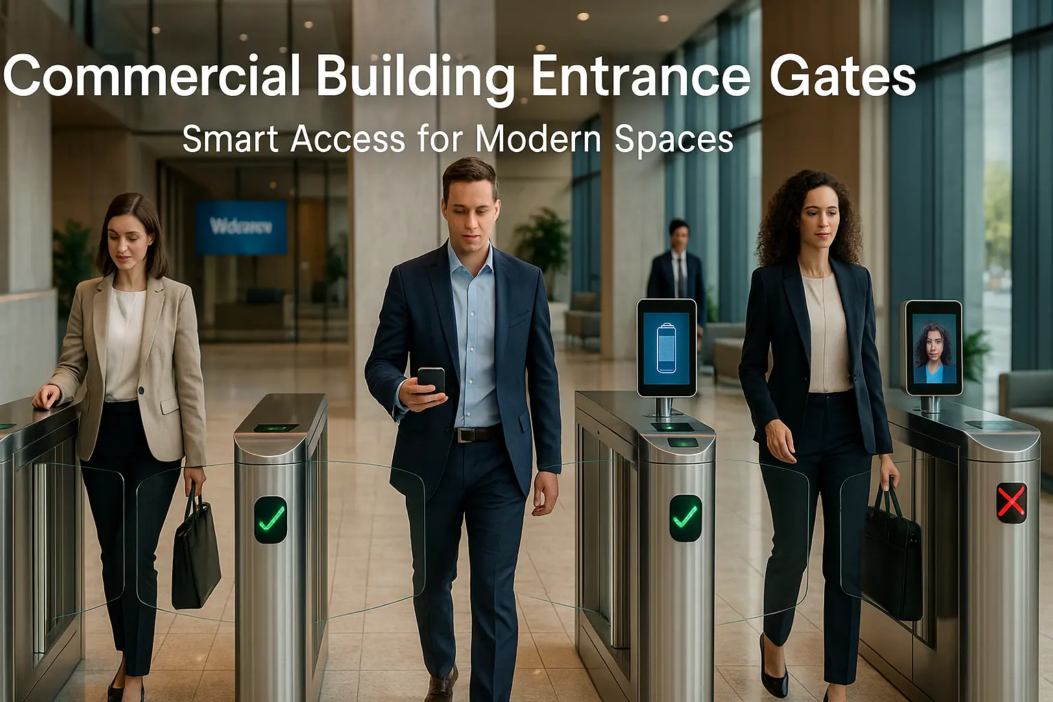 商業ビルの入口ゲート