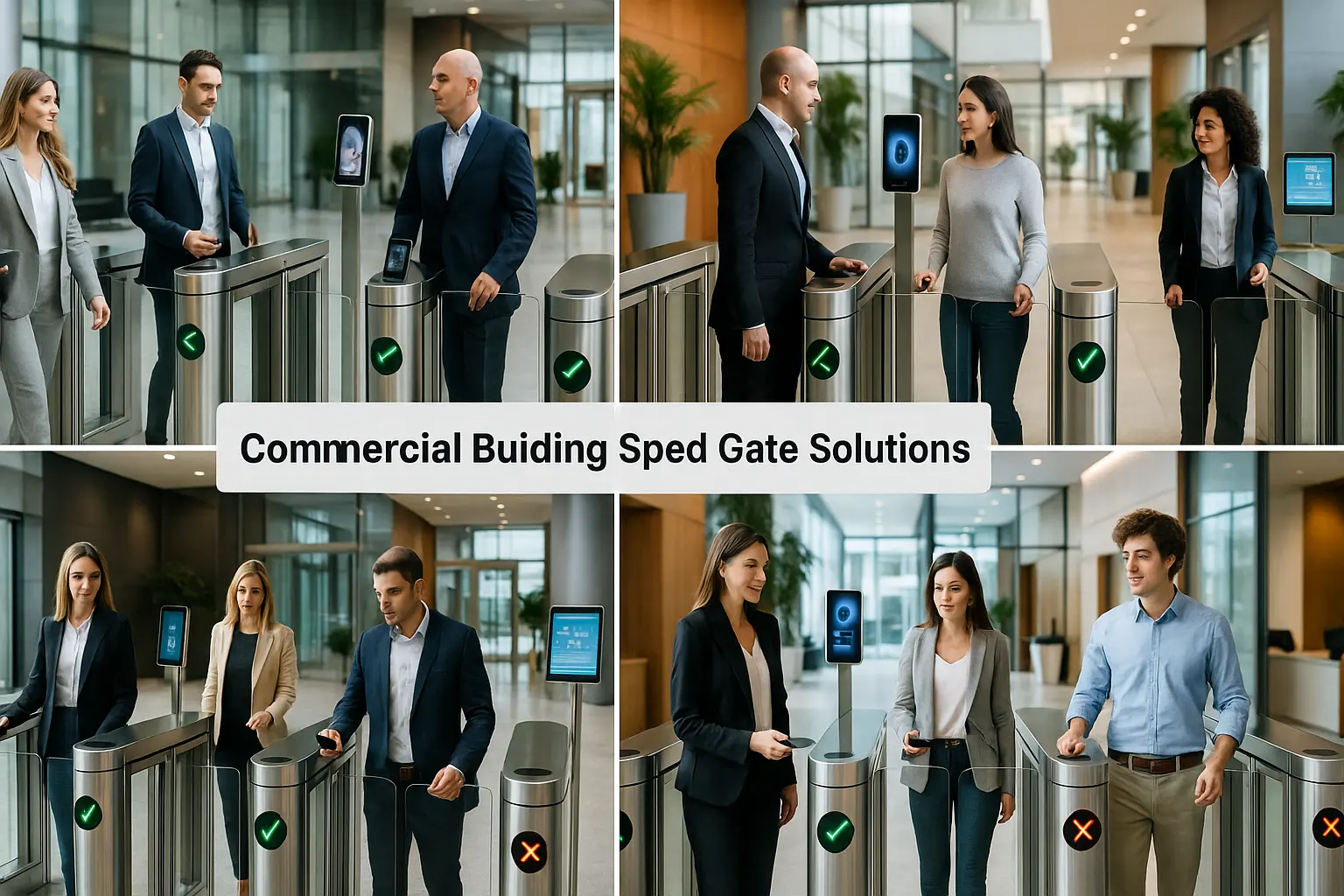 ヨーロッパの商業建築スピードゲートソリューション