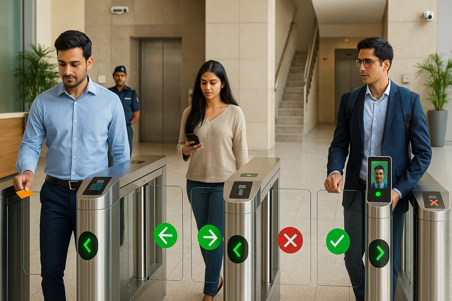 インド歩行者速度ゲートアクセス制御