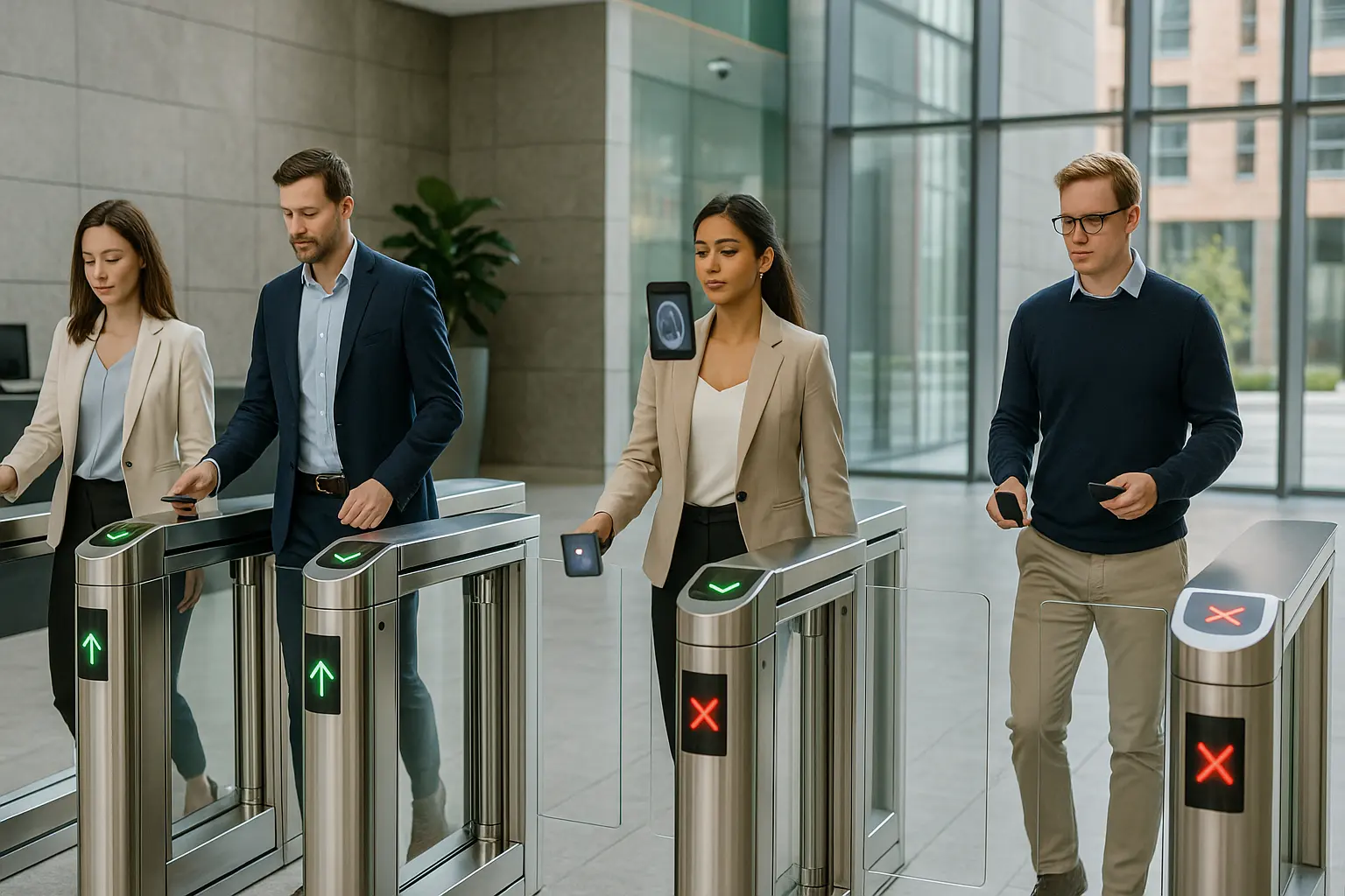 オランダのスピードゲート改札機建設ロビー