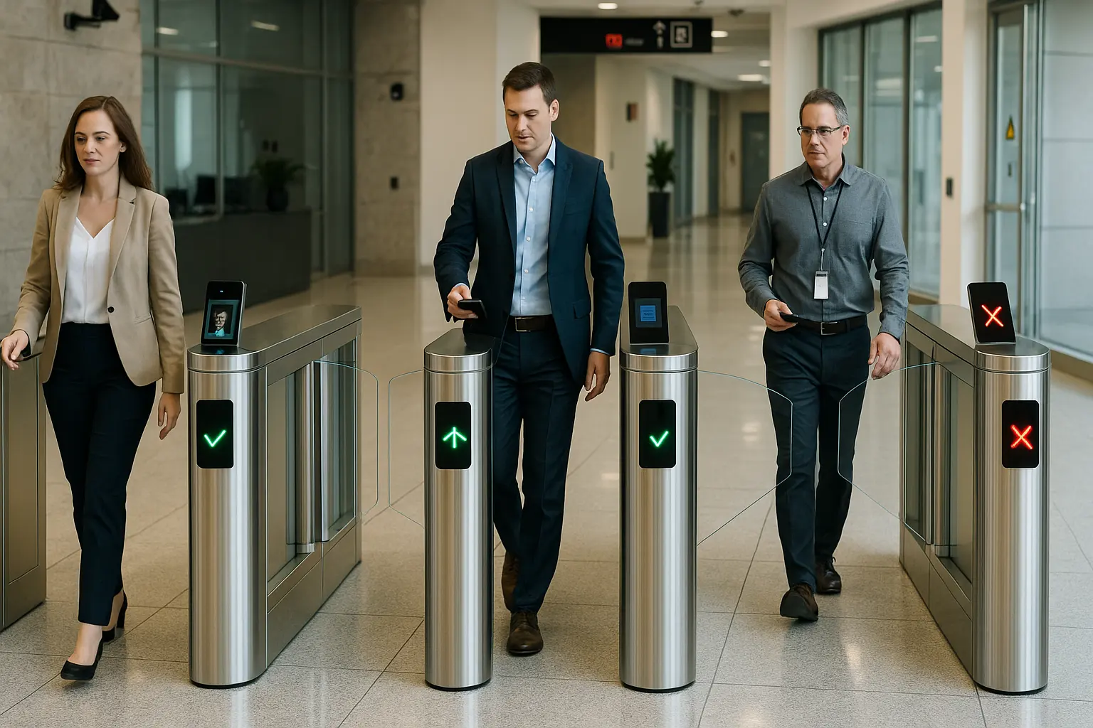 アメリカ合衆国の歩行者用速度ゲートアクセス制御