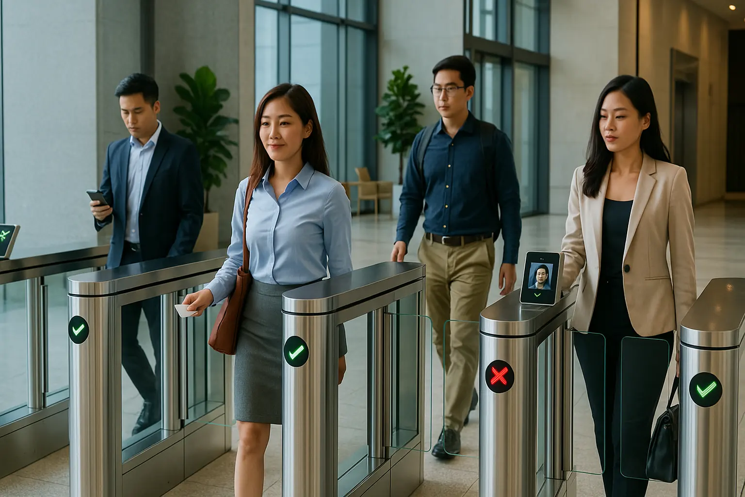 ベトナムの高速歩行者改札ゲート