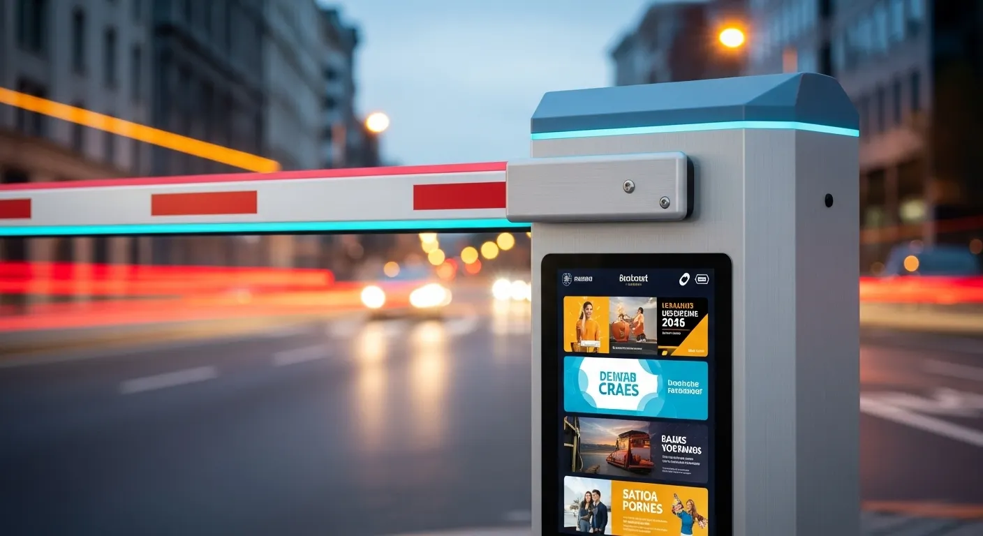 広告用駐車バリア